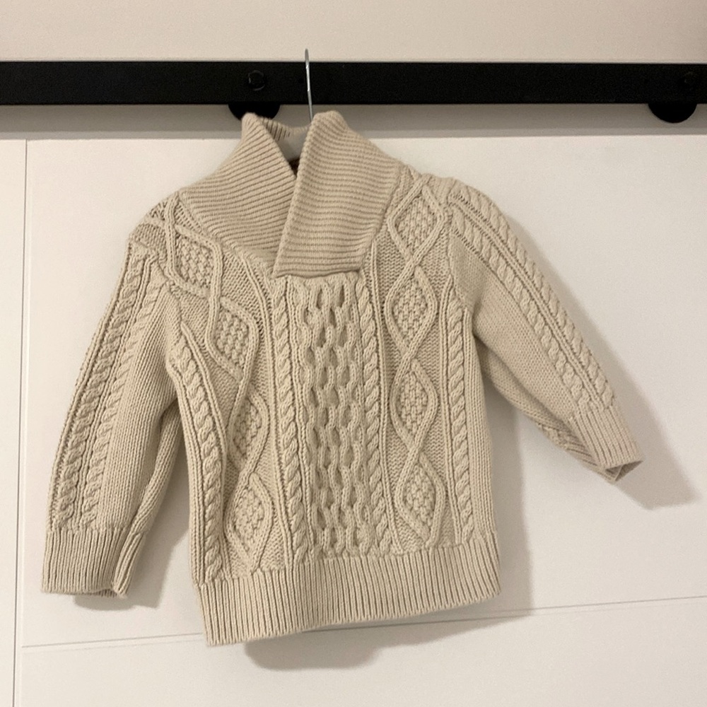 ⚫️ gap ⚫️ cowl neck cable knit sweater - 18-24 months